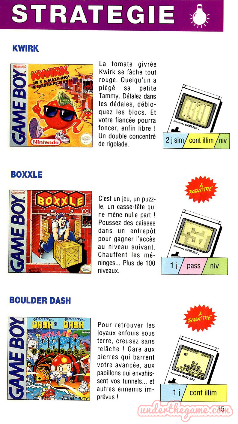 Boxxle pour Game Boy